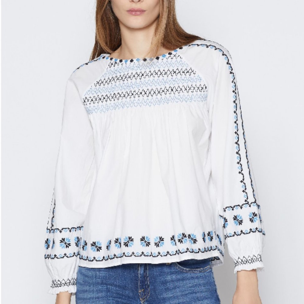 Joie Embroidered Top